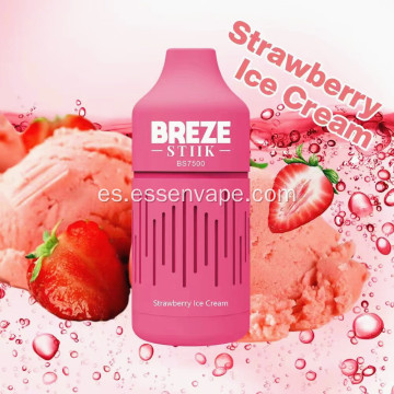 Vapor de vape desechable original Breze 7500 bocanadas buena vape